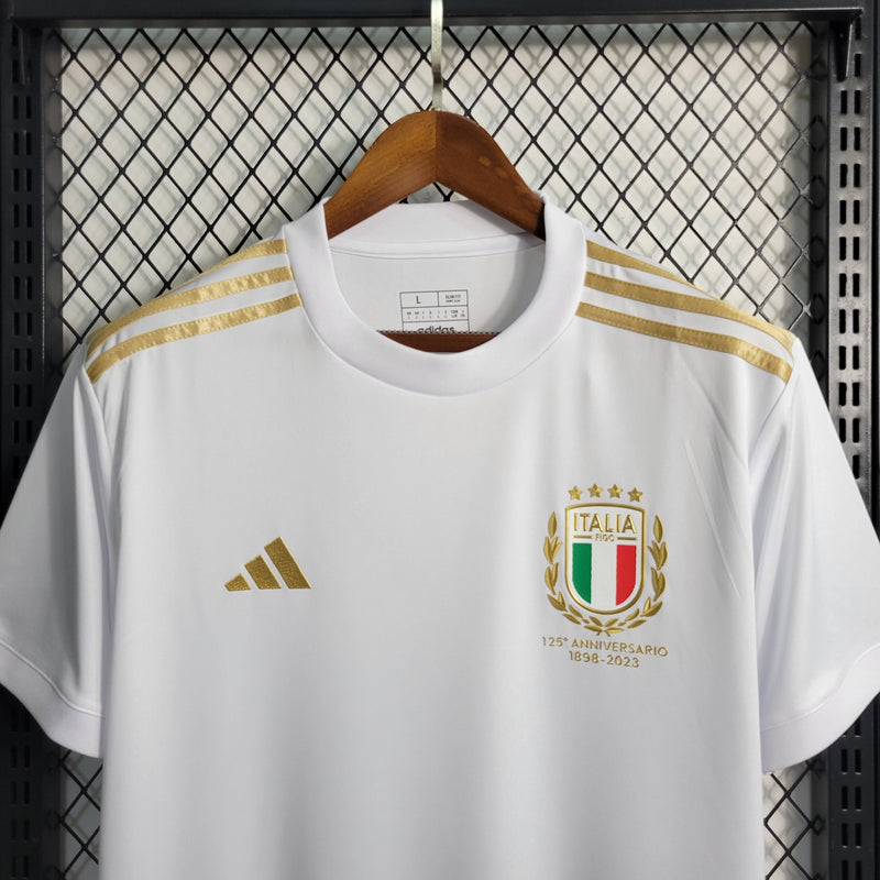 nova camisa da italia branca 125th aniversário edição limitada 2023