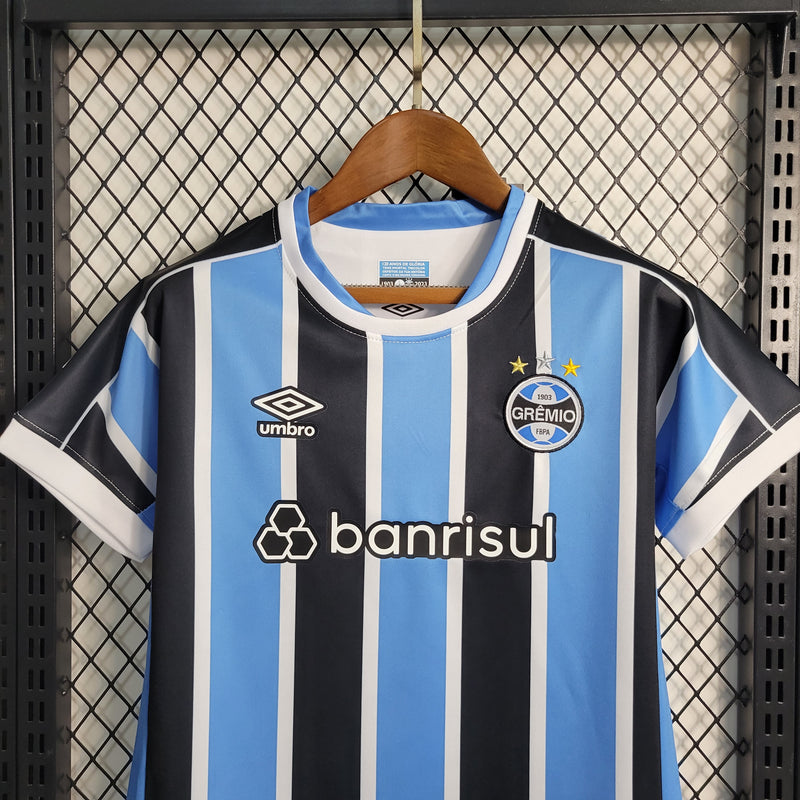 Kit Infantil Umbro Grêmio I - 2023