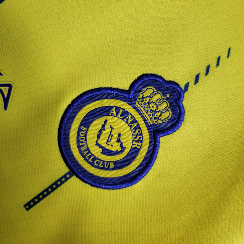 camisa infantil do al nassr I amarela 2023