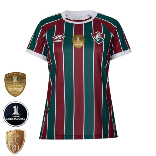 Camisa Feminina Fluminense 2023 Home + PERSONALIZAÇÃO GRÁTIS