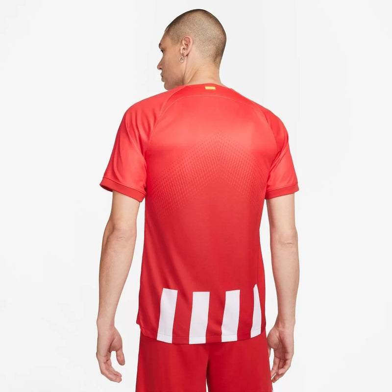 camisa 1 do atletico de madrid tradicional vermelha e branca