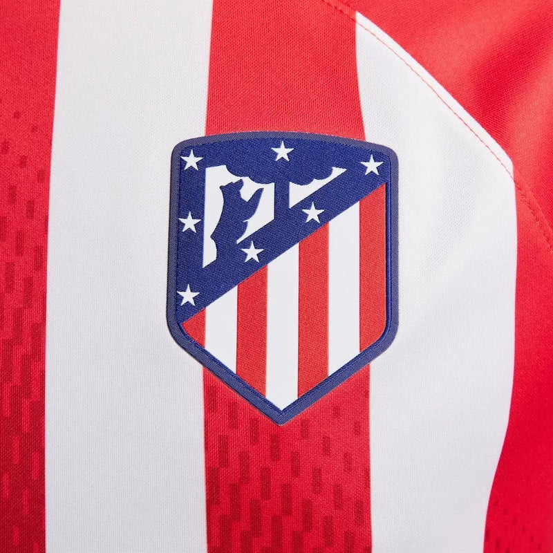 camisa 1 do atletico de madrid tradicional vermelha e branca