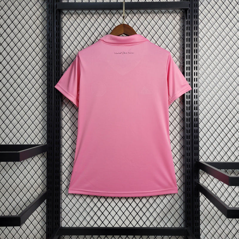 camisa do inter miami rosa feminina 2023 messi