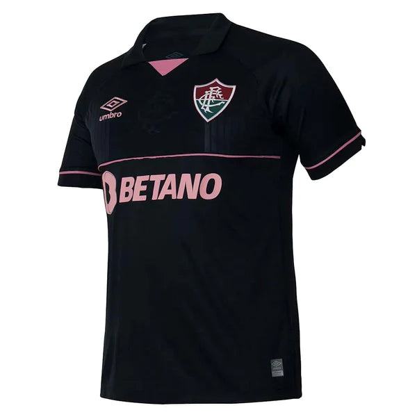 camisa de goleiro preta rosa fluminense libertadores 2023 2024