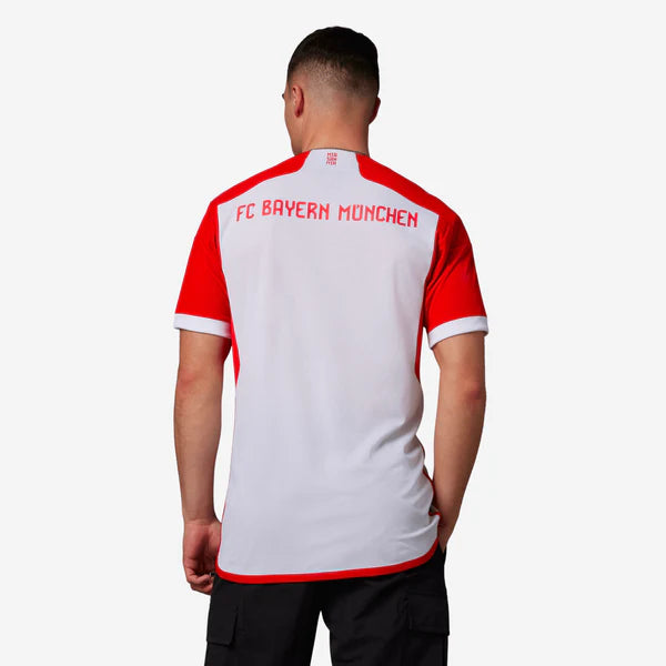 camisa 2 reserva bayern de munique 2023 2024 branca vermelha