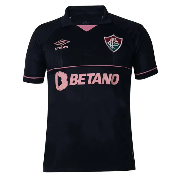 camisa de goleiro preta rosa fluminense libertadores 2023 2024