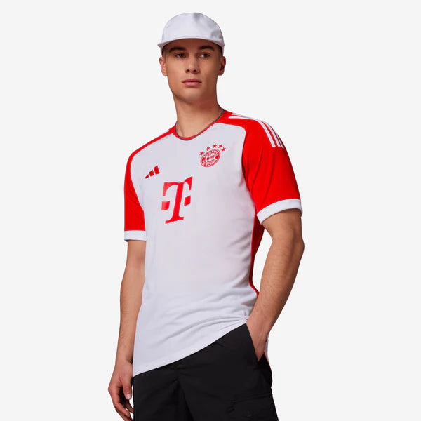 camisa 2 reserva bayern de munique 2023 2024 branca vermelha