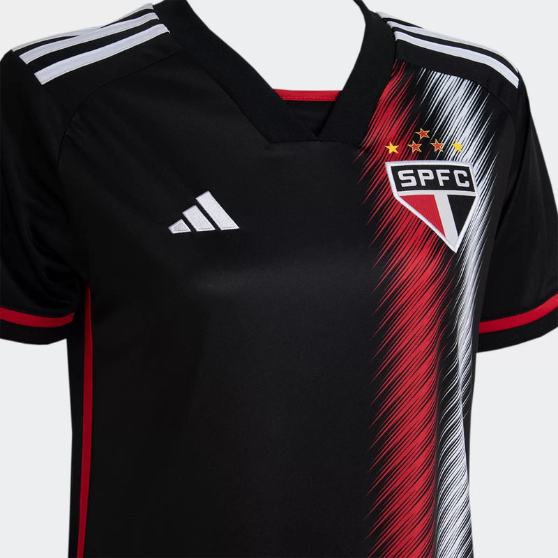 camisa 3 do são paulo feminina preta III third lucas james