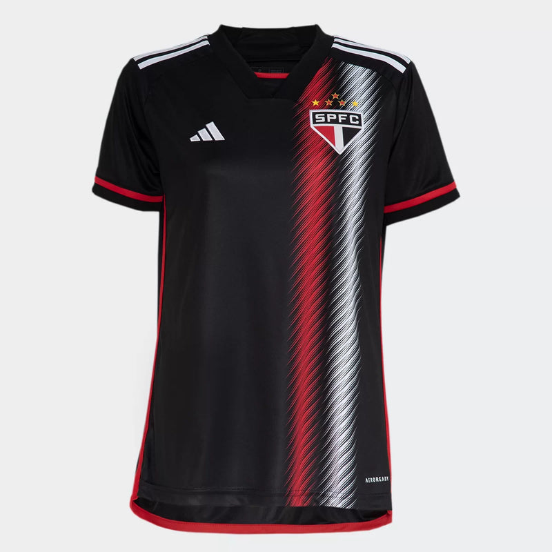 camisa 3 do são paulo feminina preta III third lucas james