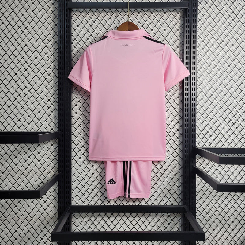 kit infantil do inter miami rosa 2023 messi