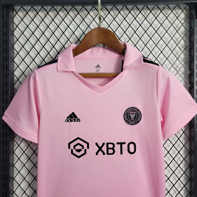 kit infantil do inter miami rosa 2023 messi