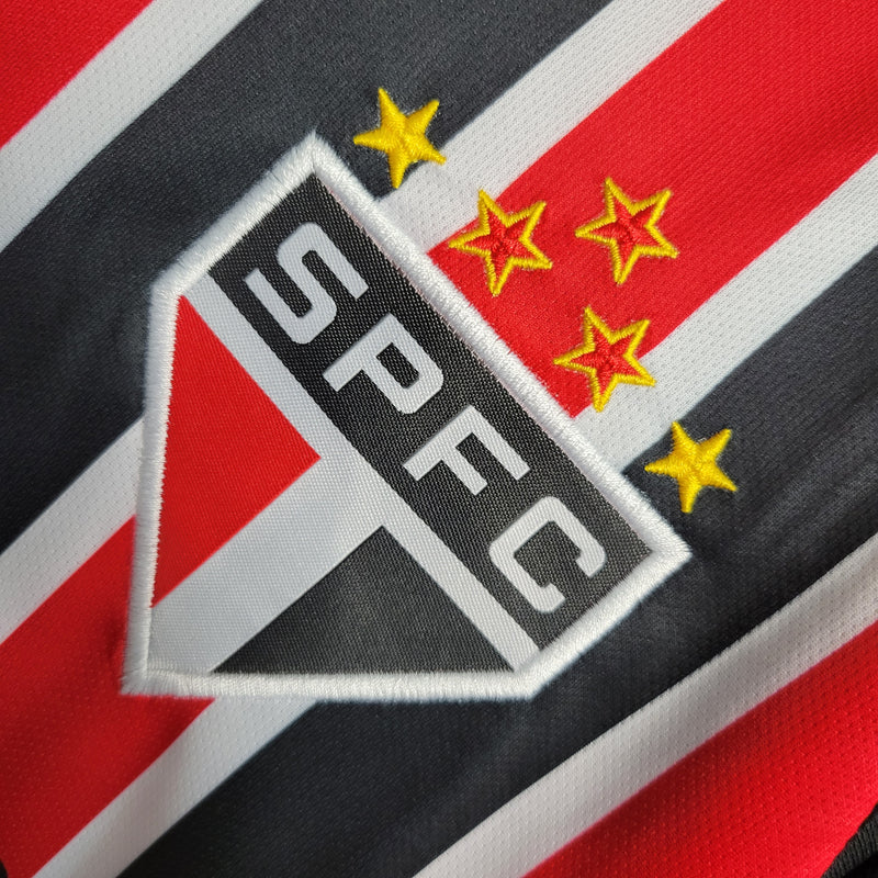 camisa infantil do são paulo listrada away 2023