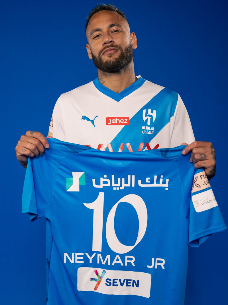 camisa do neymar al hilal home azul 2023 2024