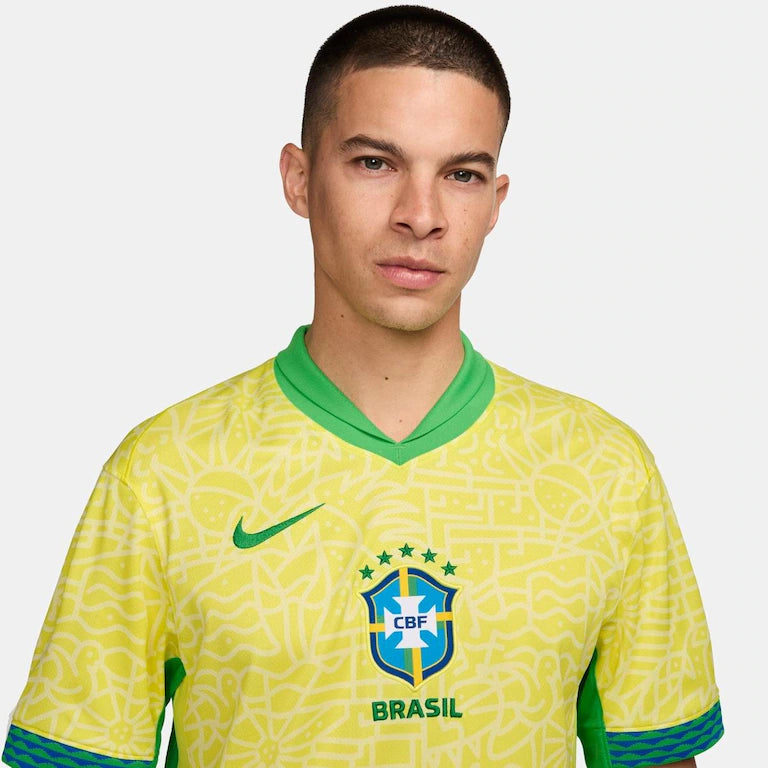 Camisa Nike Brasil Home 2024 + PERSONALIZAÇÃO GRÁTIS