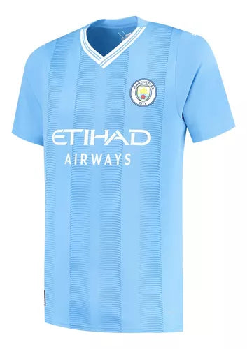 nova camisa azul titular home do machester city haaland 2023 2024