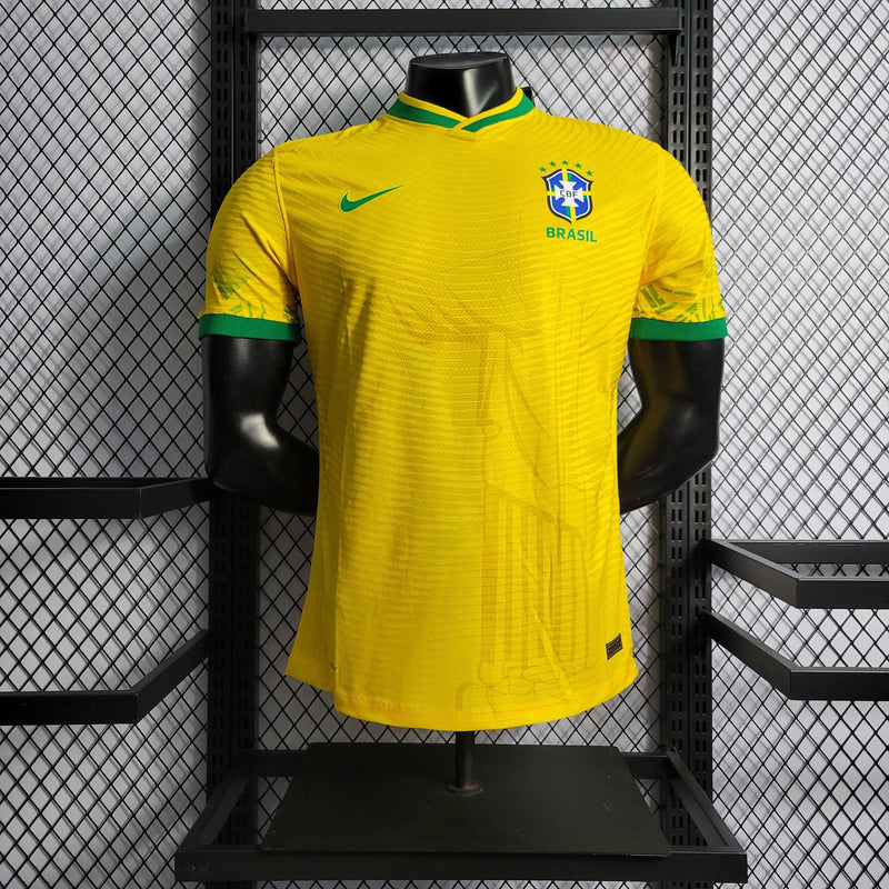 Camisa Nike Brasil Edição Especial Amarela VERSÃO JOGADOR - 2022 - Furia Imports - 01 em Artigos Esportivos