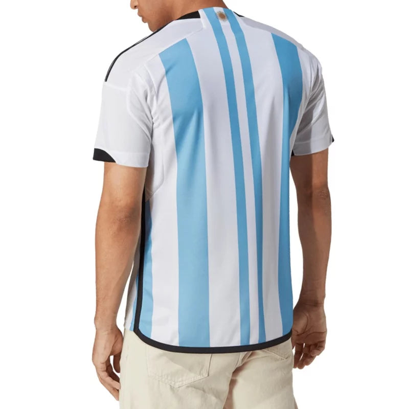 camisa-home-listrada-argentina-seleção-copa-qatar-2022-campeã-messi-di-maria-2023-copadomundo