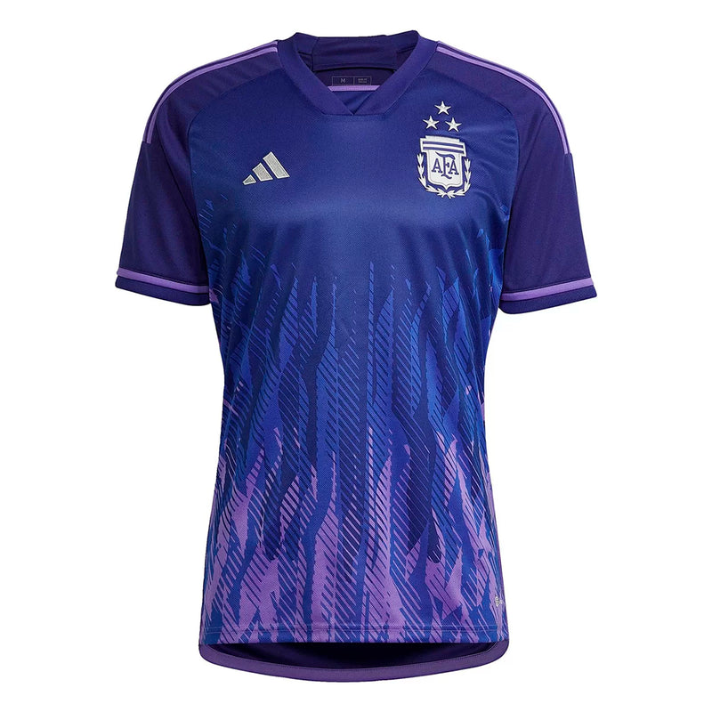 camisa-away-roxa-argentina-seleção-copa-qatar-2022-campeã-messi-di-maria-2023-copadomundo