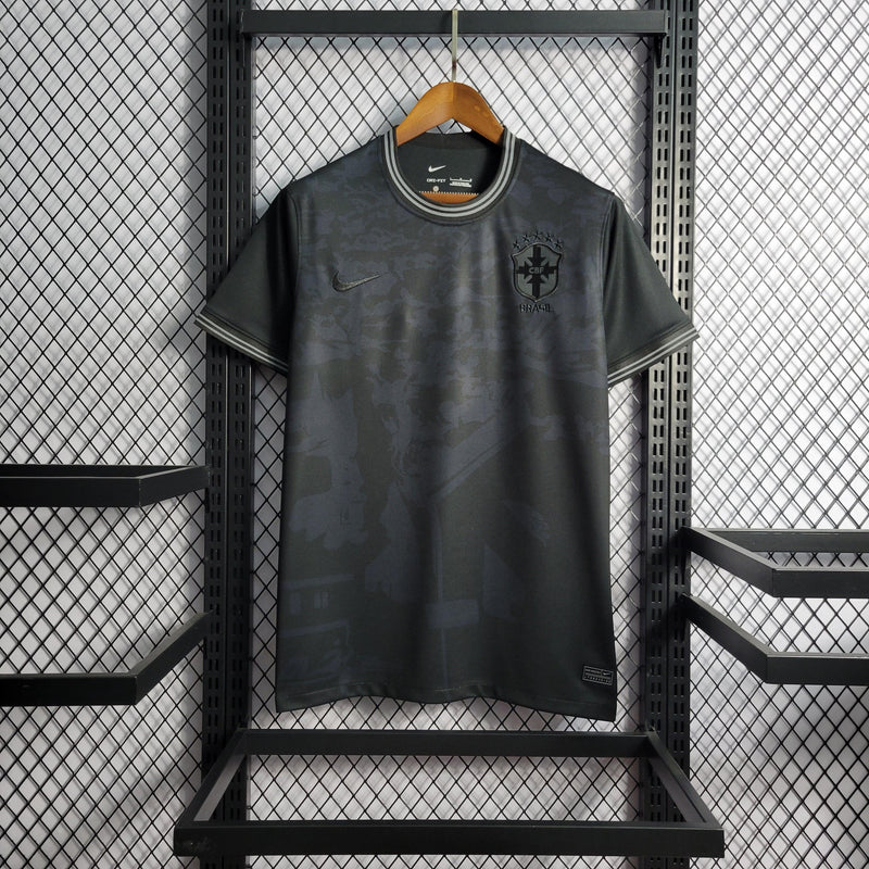 Camisa Nike Brasil Edição Especial All Black - 2022 - Furia Imports - 01 em Artigos Esportivos