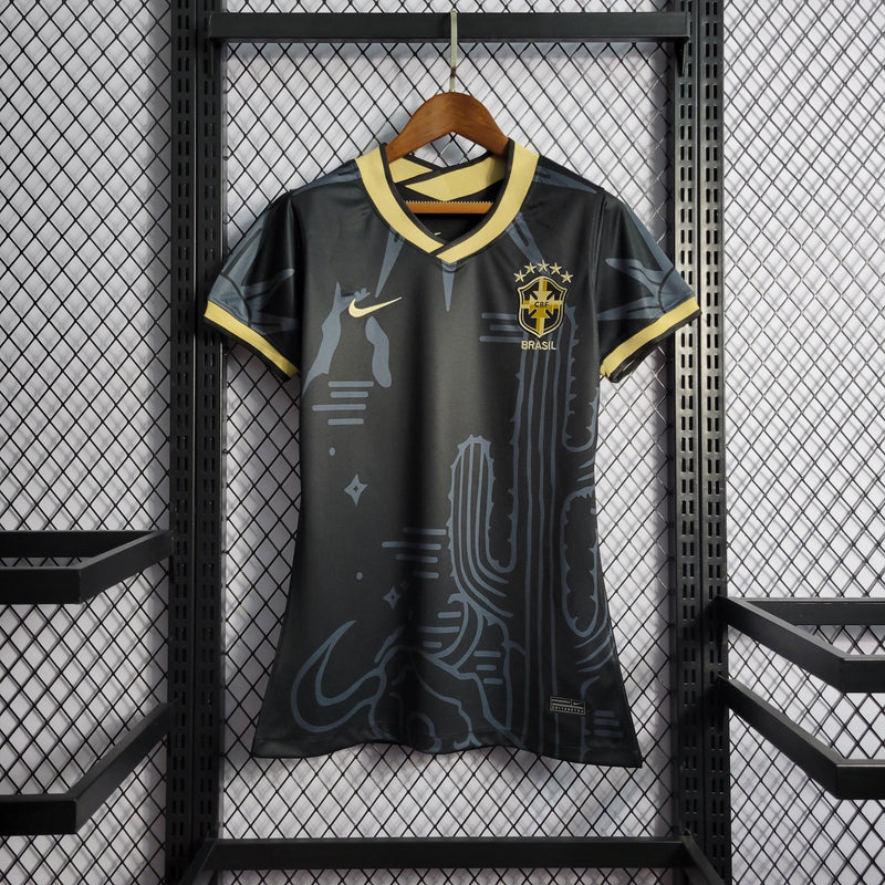 Camisa Nike Brasil Edição Especial Preta - 2022 Feminina - Furia Imports - 01 em Artigos Esportivos