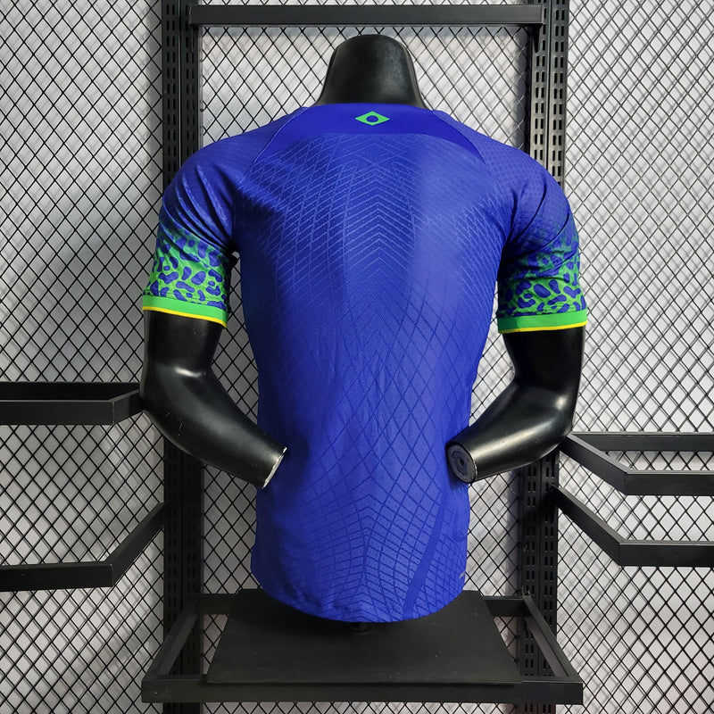 camisa-player-seleção-brasileira-brasil-away-ii-azul-versão-jogador-2022-copadomundo