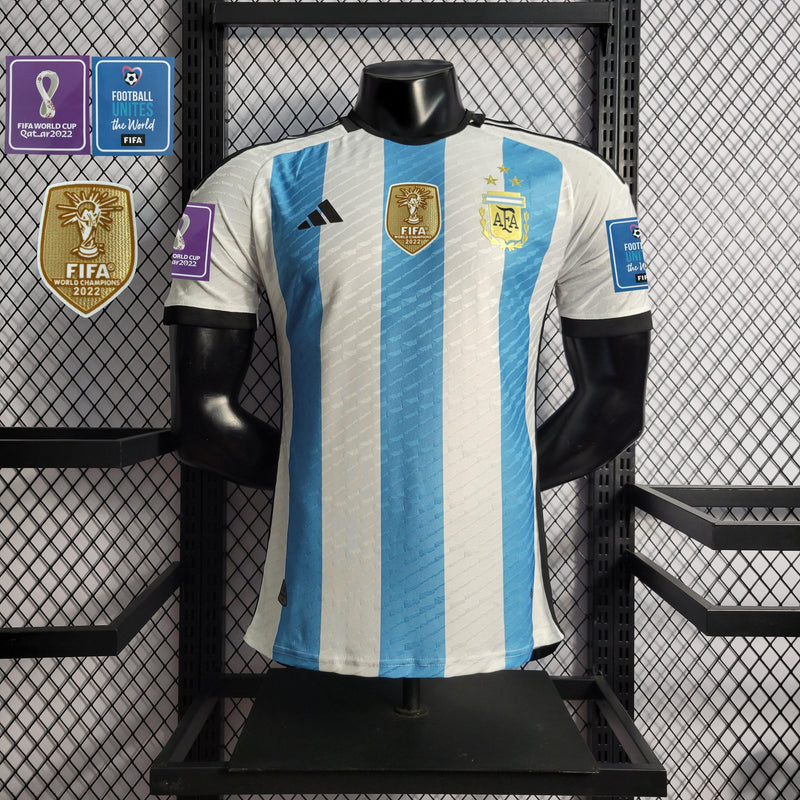 Camisa Adidas Argentina Home VERSÃO JOGADOR - 2022 - Furia Imports - 01 em Artigos Esportivos