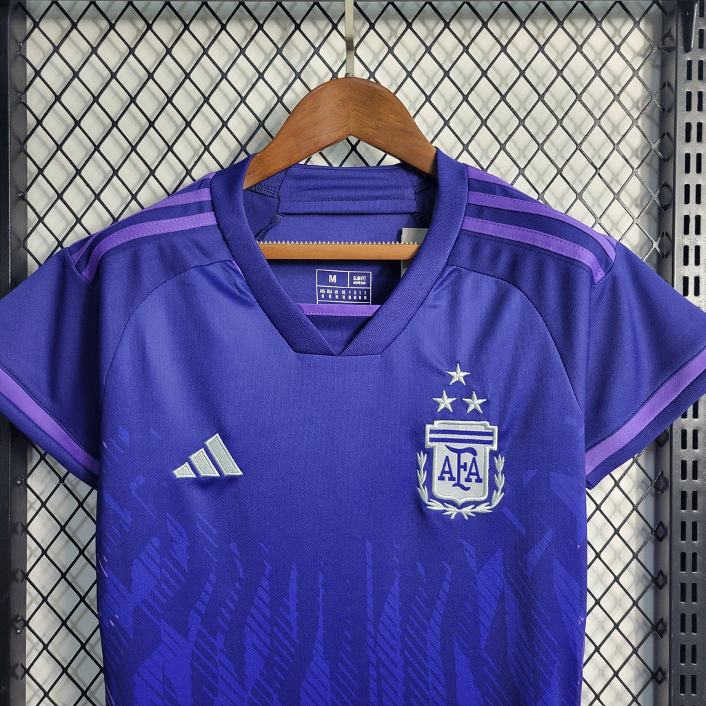 Camisa da Argentina Feminina Away - 2022 (3 ESTRELAS)