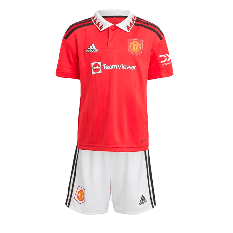 Kit Adidas Manchester United I - 2022 - Furia Imports - 01 em Artigos Esportivos