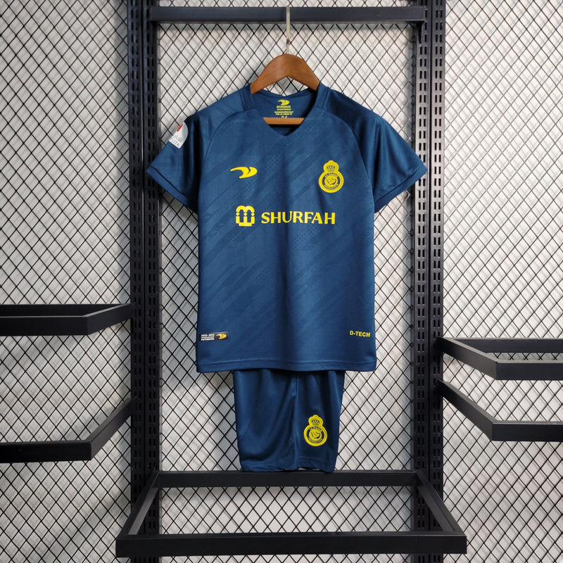 Kit Infantil Al Nassr II - 22/23 - Furia Imports - 01 em Artigos Esportivos